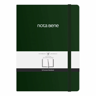 VıctorıaS Journals Note Bene 9245 Premıum Notebook Sert Kapak A4 100Gr.192 Syf. Çizgili Defter Yeşil