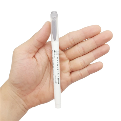 Zebra Mildliner Brush Pen Fırça Uçlu Kalem Gri