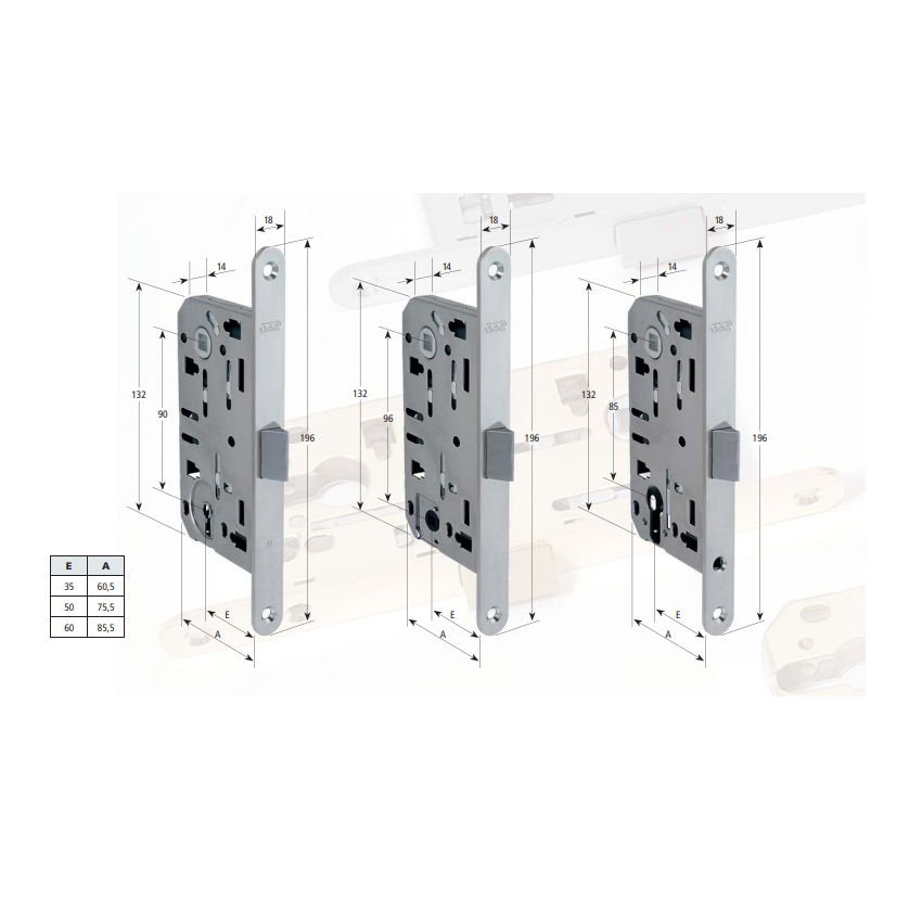 AGB Dilden Kilitlemeli Plastik Dilli Kilit - WC / Banyo Tipi