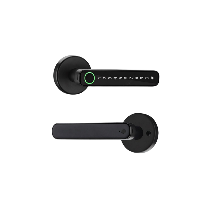 DESi QUiC Q002 Akıllı Kapı Kolu iOS/Android Uyumlu - Parmak İzi -Tuş Takımı