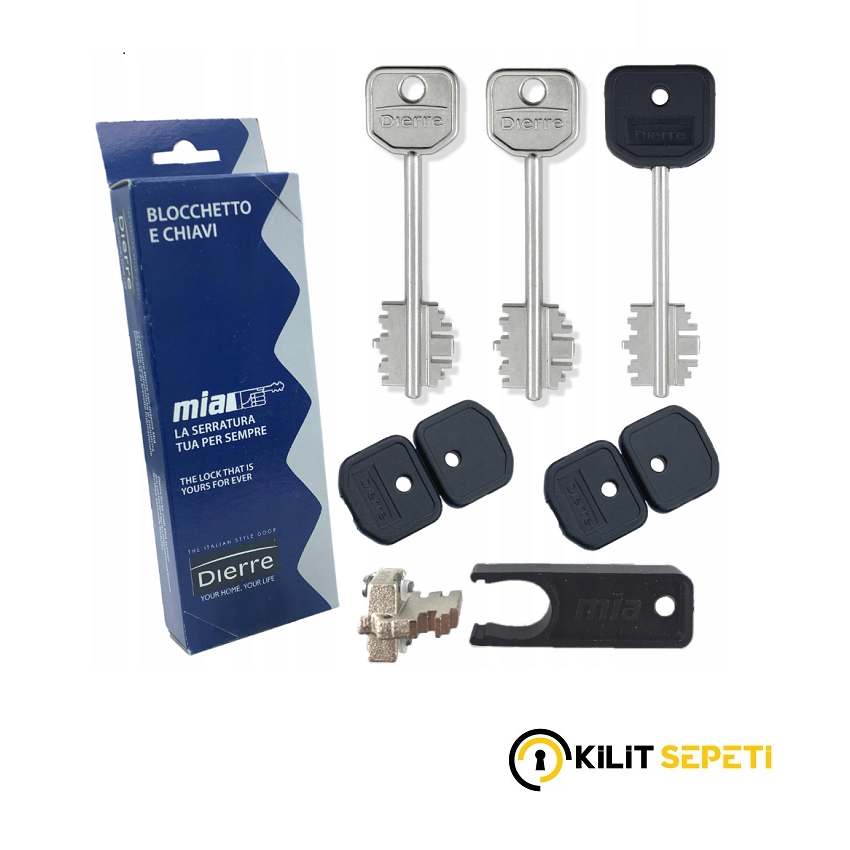 Dierre MIA BLO 3110 silindir 2+1 anahtar 92 mm