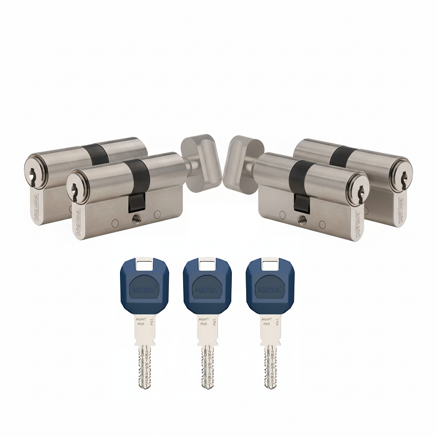 Dormakaba Expert Plus Barel Birbirini Açar Set 70 mm (Dubleks Daireler İçin) 