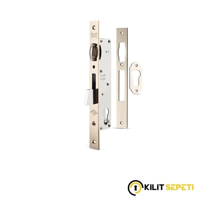 Kale 255 Silindirli Düşme Dilli Makaralı Dar Kilit NİKEL 25mm