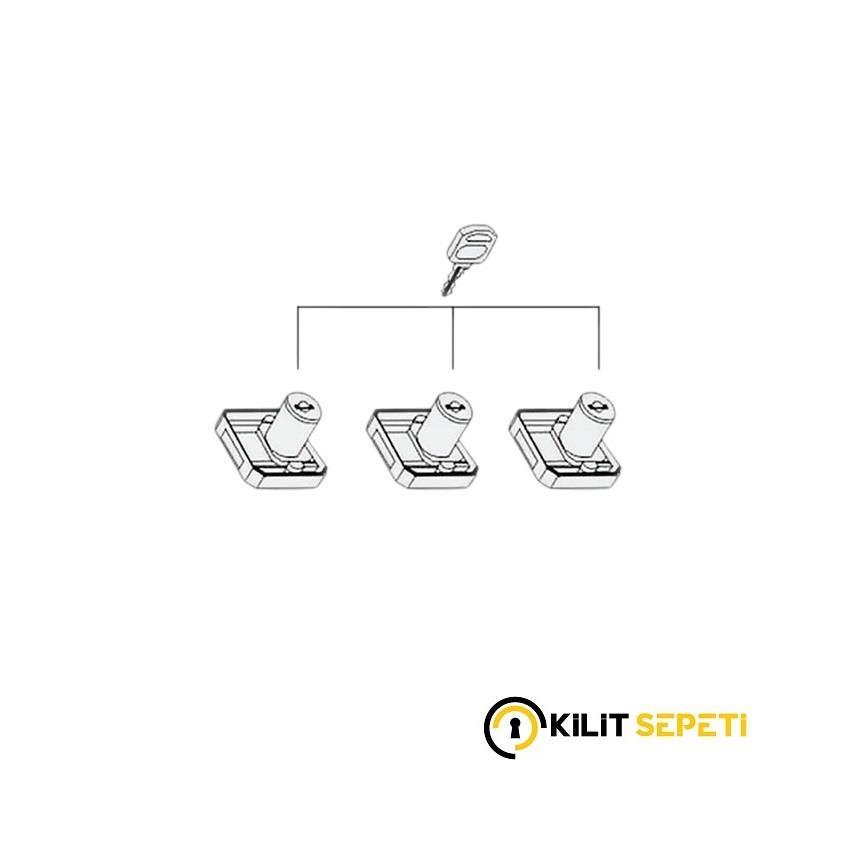 Kare Çekmece Kilidi (Pas Birbirini Açar Anahtar)