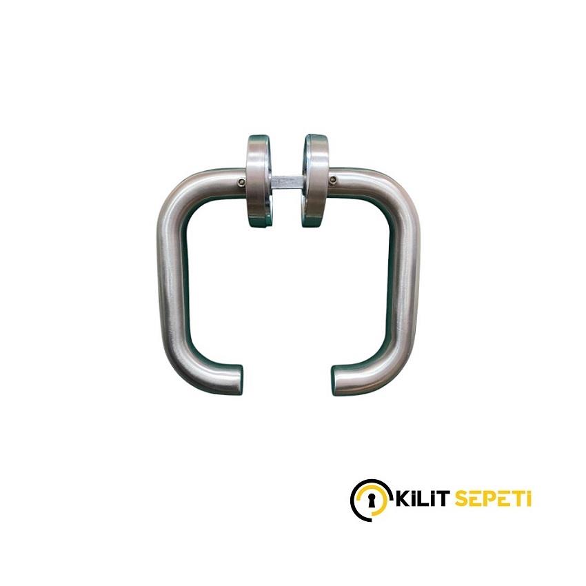 Paslanmaz Rozetli Kapı Kolu U Tipi