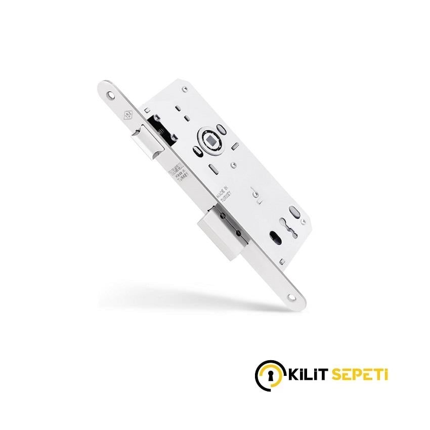 Tursan İç Kapı Gömme Kilidi 23MM Oval Aynalı 40MM