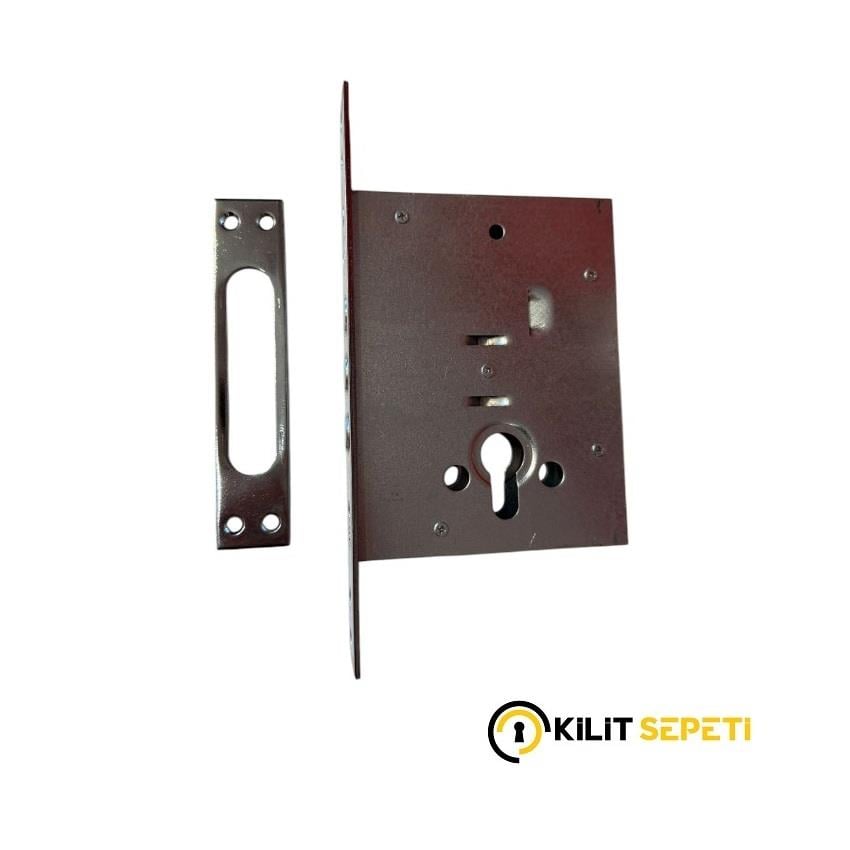 Yale Monoblok Çelik Kapı Emniyet Kilidi Standart Silindir 68mm 3 Anahtarlı Dökme Set Kutusuz