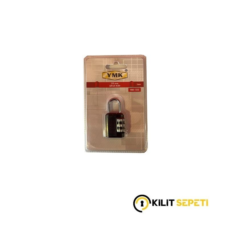 Ymk-1332 Üç Basamaklı Şifreli Asma Kilit Siyah 32 mm