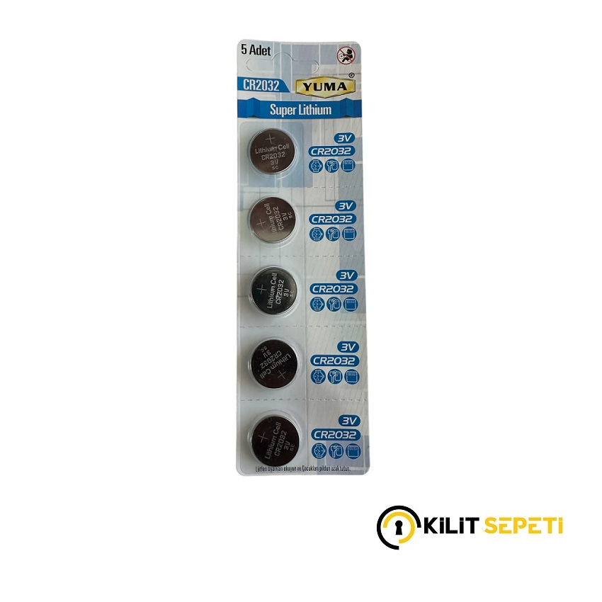 Yuma 3V Süper Lithium 2032 Pil