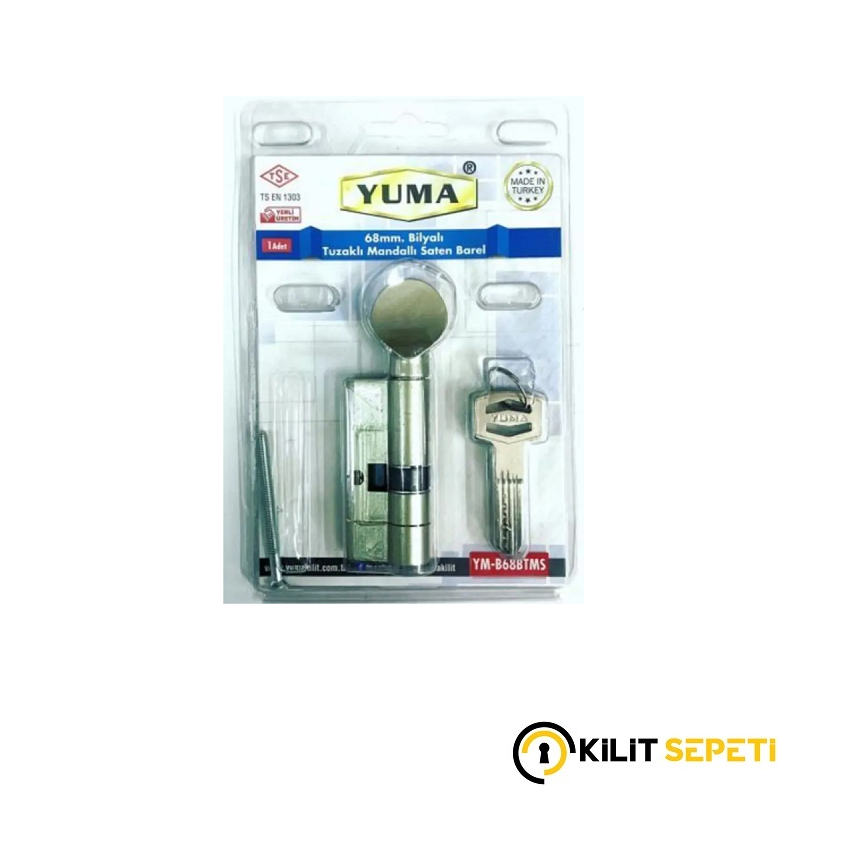 Yuma Bilyalı Tuzaklı Mandallı Barel Saten 68MM