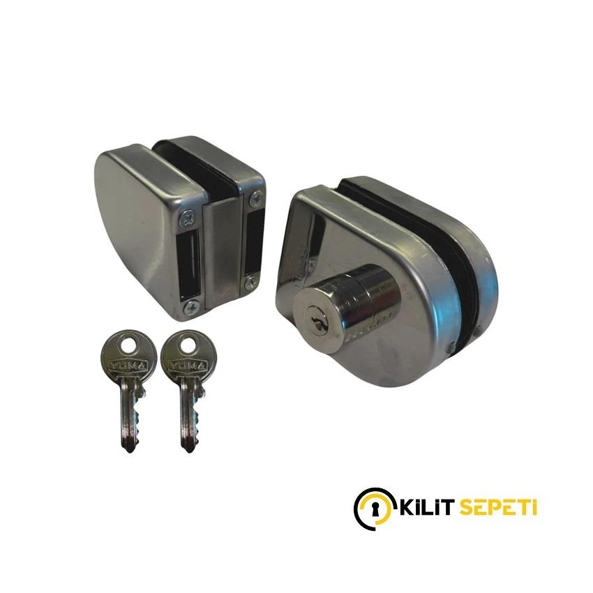 Yuma Çift Kanat Cam Kapı Kilidi YM-745
