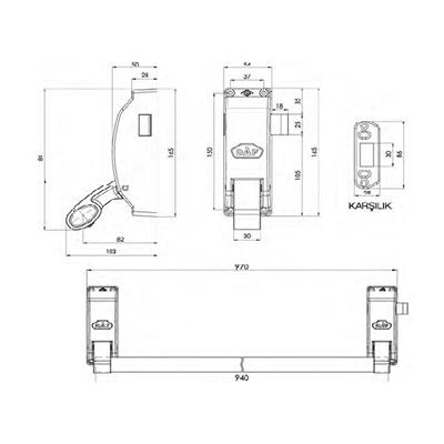 Daf Panik Bar 551 Yangın Kapısı Kilidi