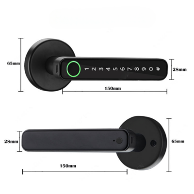 DESi QUiC Q002 Akıllı Kapı Kolu iOS/Android Uyumlu - Parmak İzi -Tuş Takımı