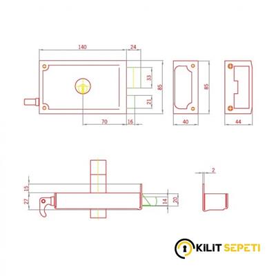 ito Tirajlı Kapı Kilidi Karşılıksız