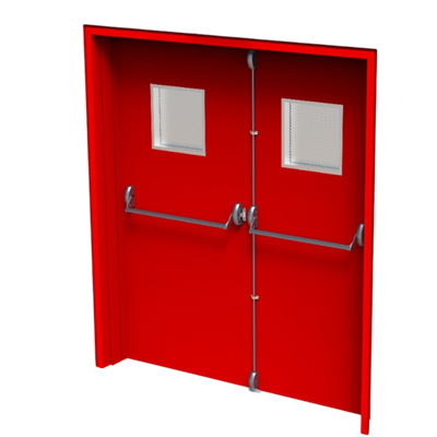 İto Çift Kanat Panik Bar Yangın Kapısı Kilidi Gri P240