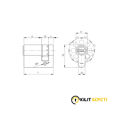 Kale 164SD Sistem Ayarlı Armutlu Yarım  Barel 26+10+05=(41MM)