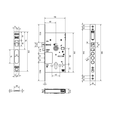 Kale 252 EM Akıllı Çelik Kapı Kilidi