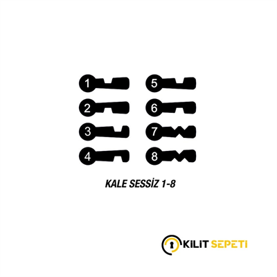 Kale İç Kapı Gömme Kilit Anahtarı Sessiz Seri 4 NO