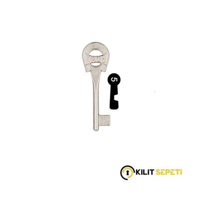 Kale İç Kapı Gömme Kilit Anahtarı Sessiz Seri 5 NO