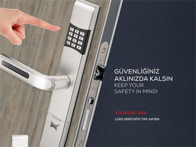Kale Ofis Tipi Kilit Şifreli KD040/87-244 (SOL)