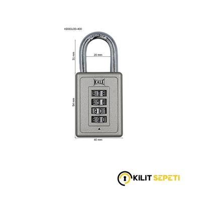 Kale Şifreli Asma Kilit 4 Basamaklı KD-001/20-400