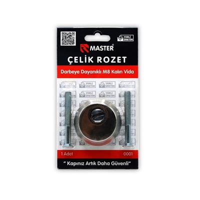 Master M8 Vidalı Çelik Rozet Saten