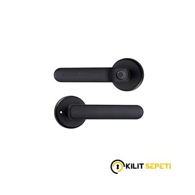 Multlock Smart Handle Akıllı Kapı Kolu Parmak İzli (Siyah)
