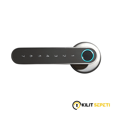 Multlock Smart Handle Akıllı Kapı Kolu Parmak İzli (Saten)