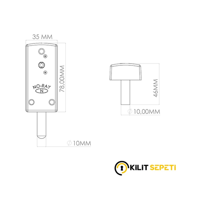 Noray Fotoselli Kapı Kilidi (Büyük)