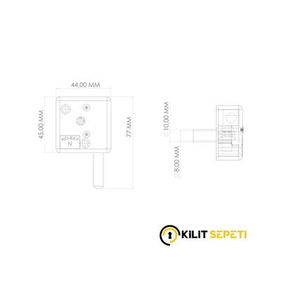 Noray Fotoselli Kapı Kilidi (Küçük)