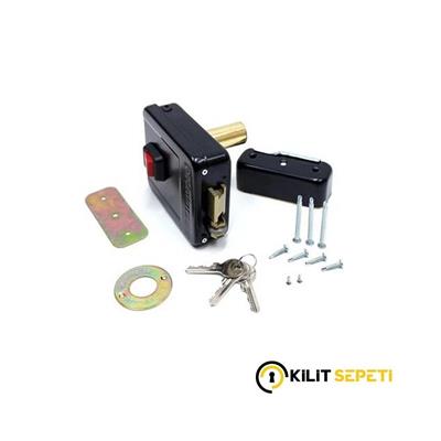 Otomatsan Elektrikli Kapı Kilidi Siyah (70MM)
