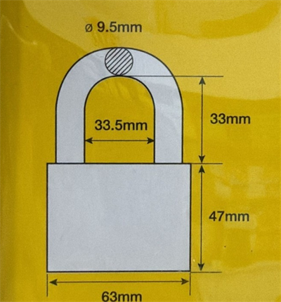 Yale Koruyuculu Asma Kilit 63 mm