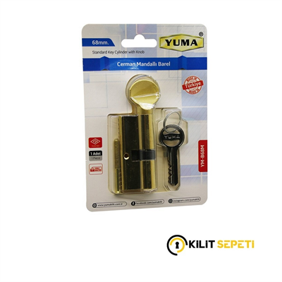 Yuma Cerman Mandallı Barel Sarı 68MM