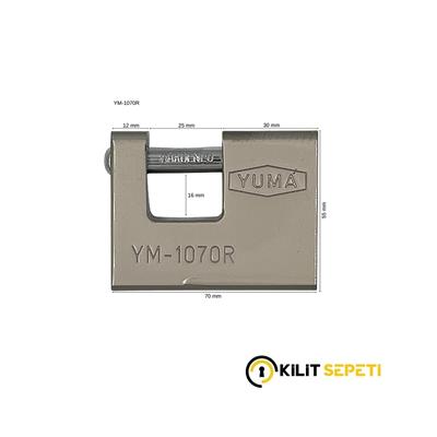 Yuma Kayar Milli Asma Kilit YM-1070R