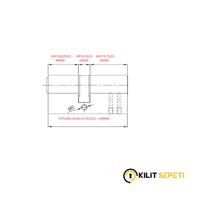 Yuma Pirinç Cerman Barel Saten 100MM