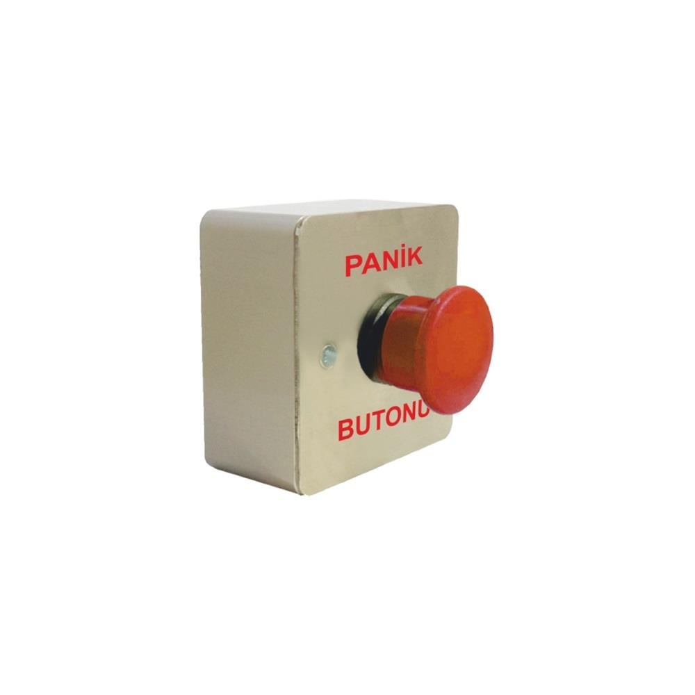  Mantar Başlı Paslanmaz Panik Çıkış Butonu Çift Kontak (Yüzey Tip)