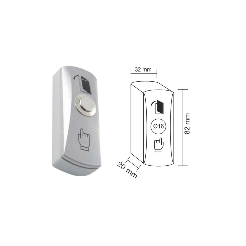 Çıkış Butonu Tek Kontak (Sıva Üstü) Door & Hand