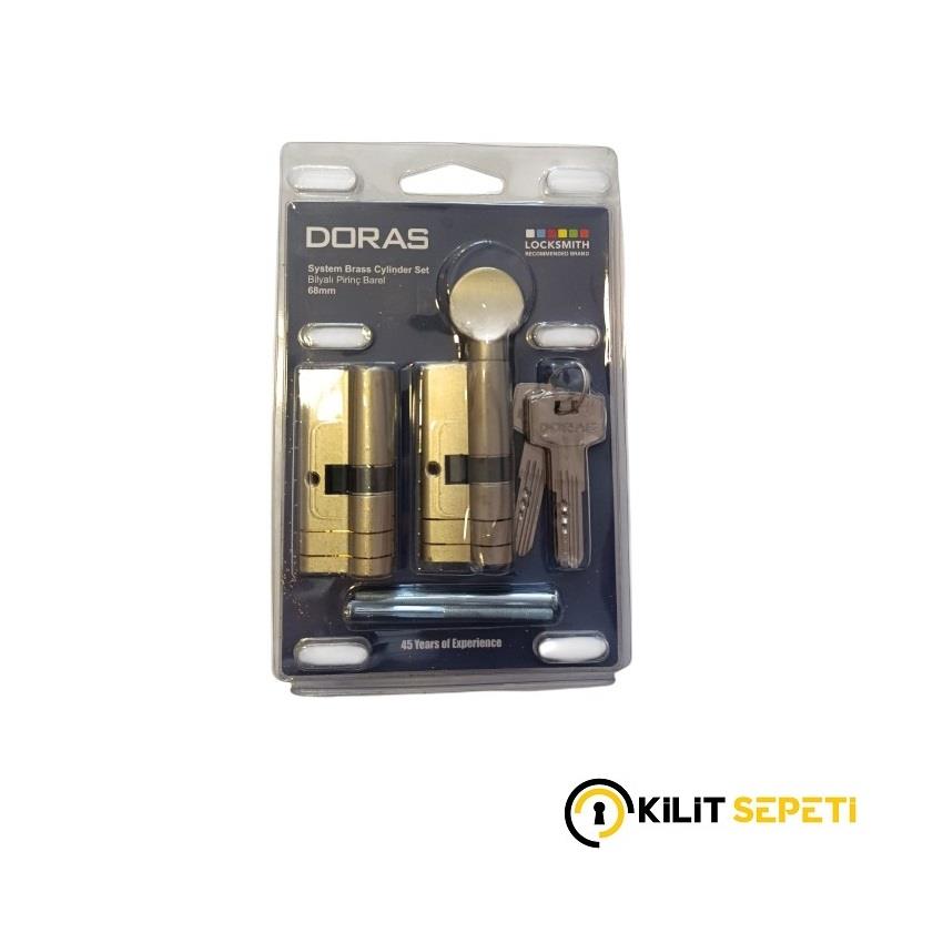 Doras Çift Tuzaklı Silindirler İkili Pas Sistem BLİSTERLİ 68mm