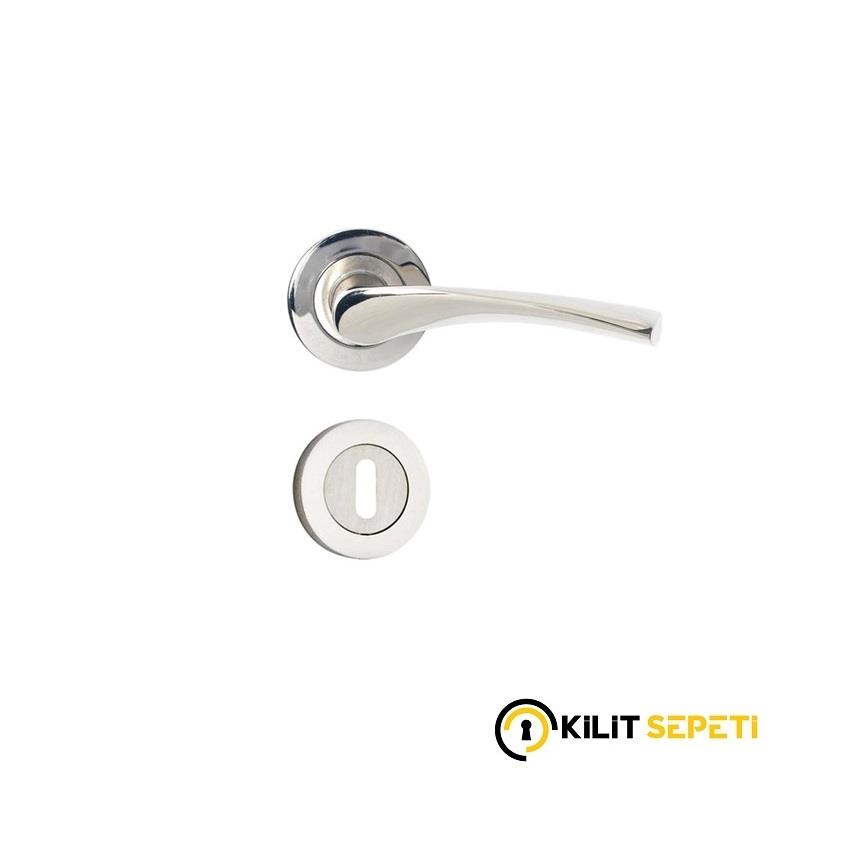 Enom Murat Nikel Rozetli Kapı Kolu