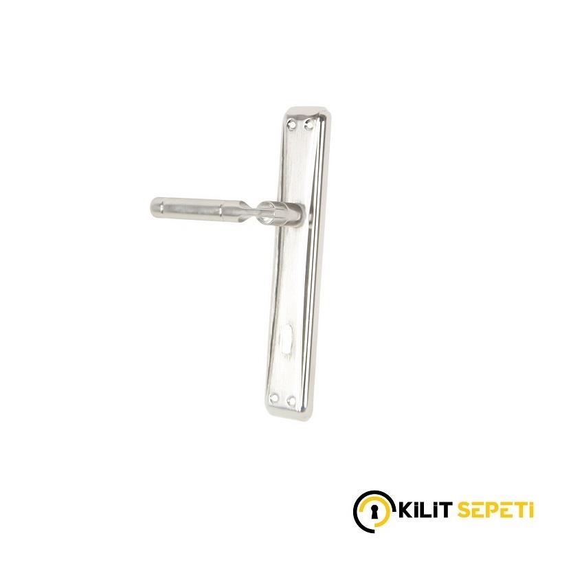 Enom Yağmur Nikel Saten Oda Kapı Kolu