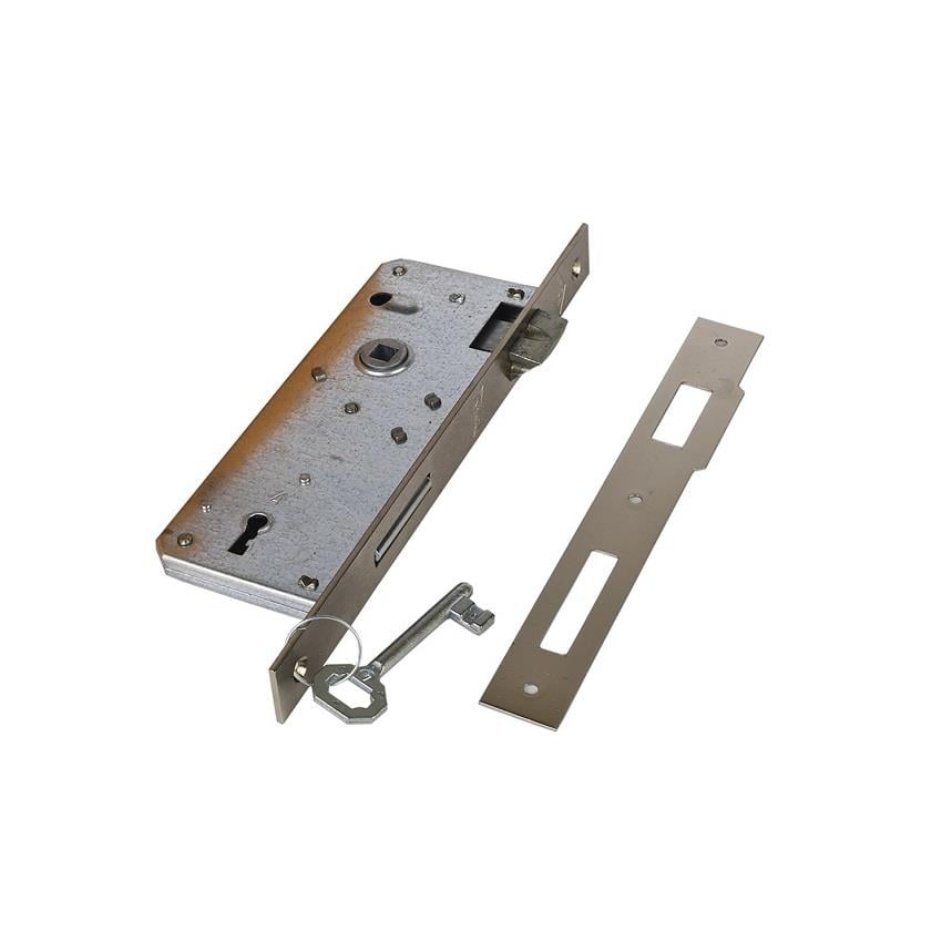 Kale 151 Gömme Kapı Kilidi Tek Anahtarlı - Nikel 40 mm