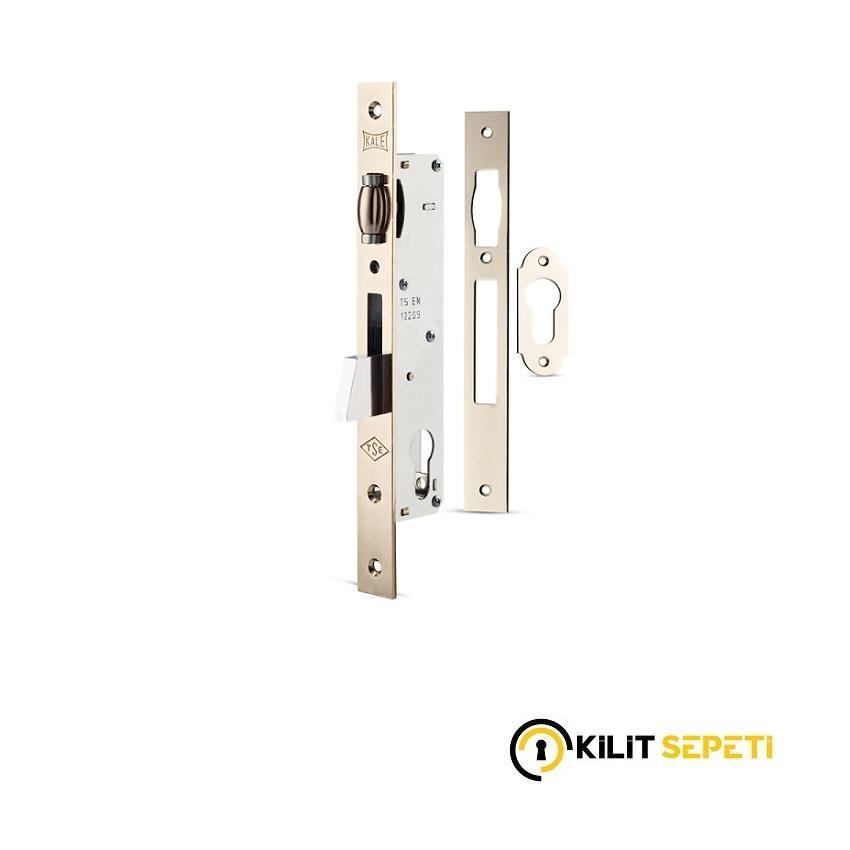 Kale 255 Silindirli Düşme Dilli Makaralı Dar Kilit NİKEL 25mm