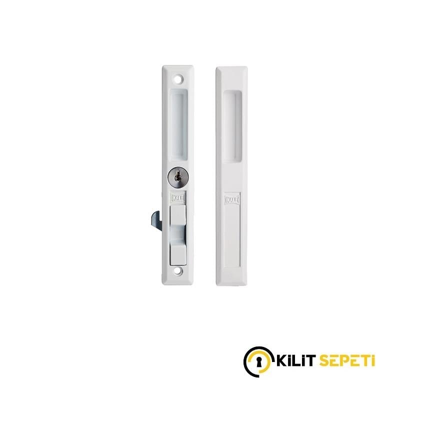 Kale 302 Pvc Sürme Kapı Kilidi Anahtarlı GRİ