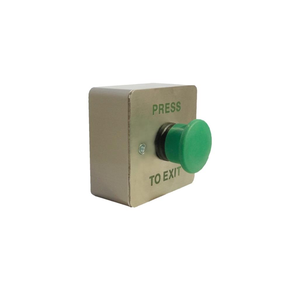 Mantar Başlı Paslanmaz Çıkış Butonu (Yüzey Tip) 2x No Yada 2X Nc