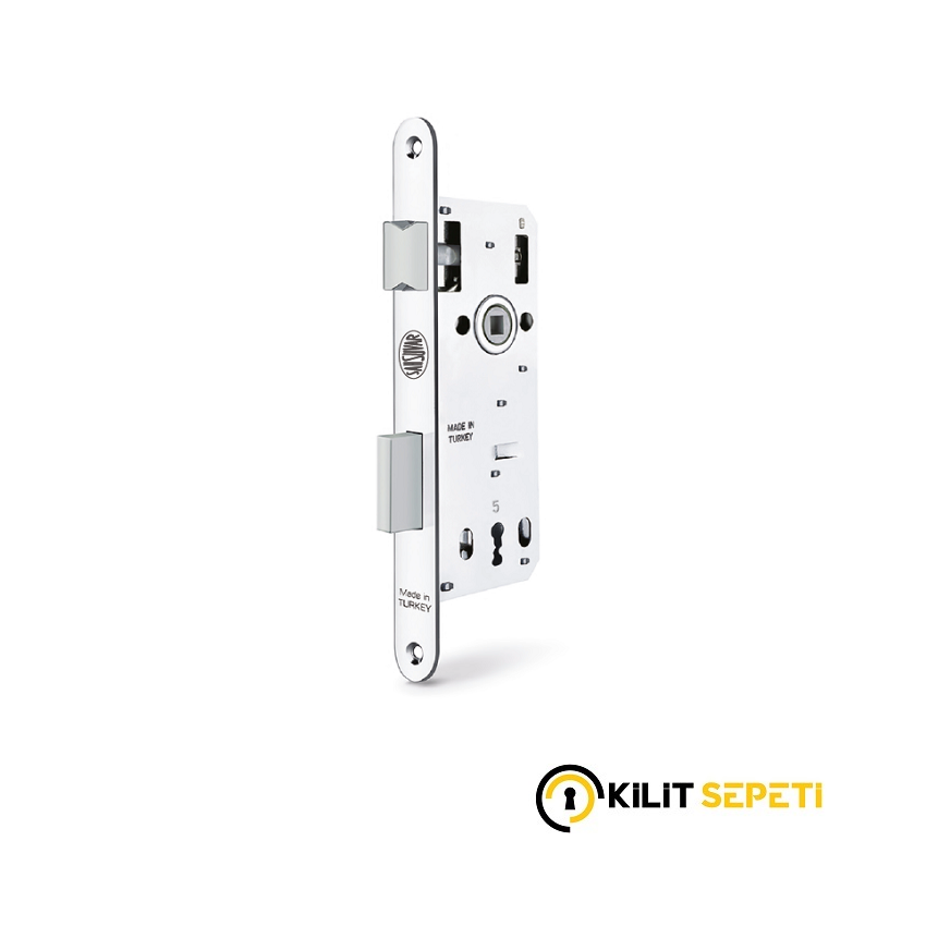 Şahsuvar Oda Kapısı Kilidi Sessiz Seri Oval 40mm
