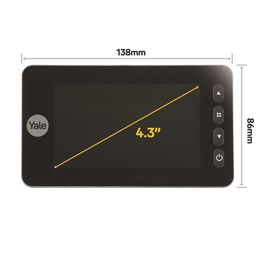 Yale LCD Ekranlı Digital Kapı Dürbünü-5800 Serisi -Hareket Sensörlü