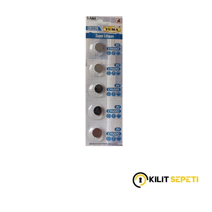 Yuma 3V Süper Lithium 1220 Pil