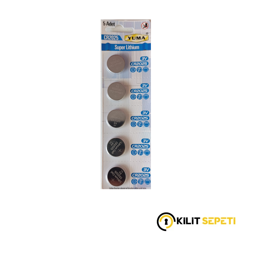 Yuma 3V Süper Lithium 2025 Pil