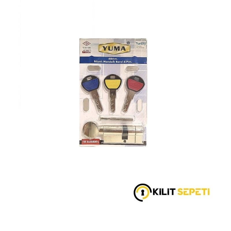 Yuma 6 Pim Bilyalı Mandallı Barel Saten 68MM