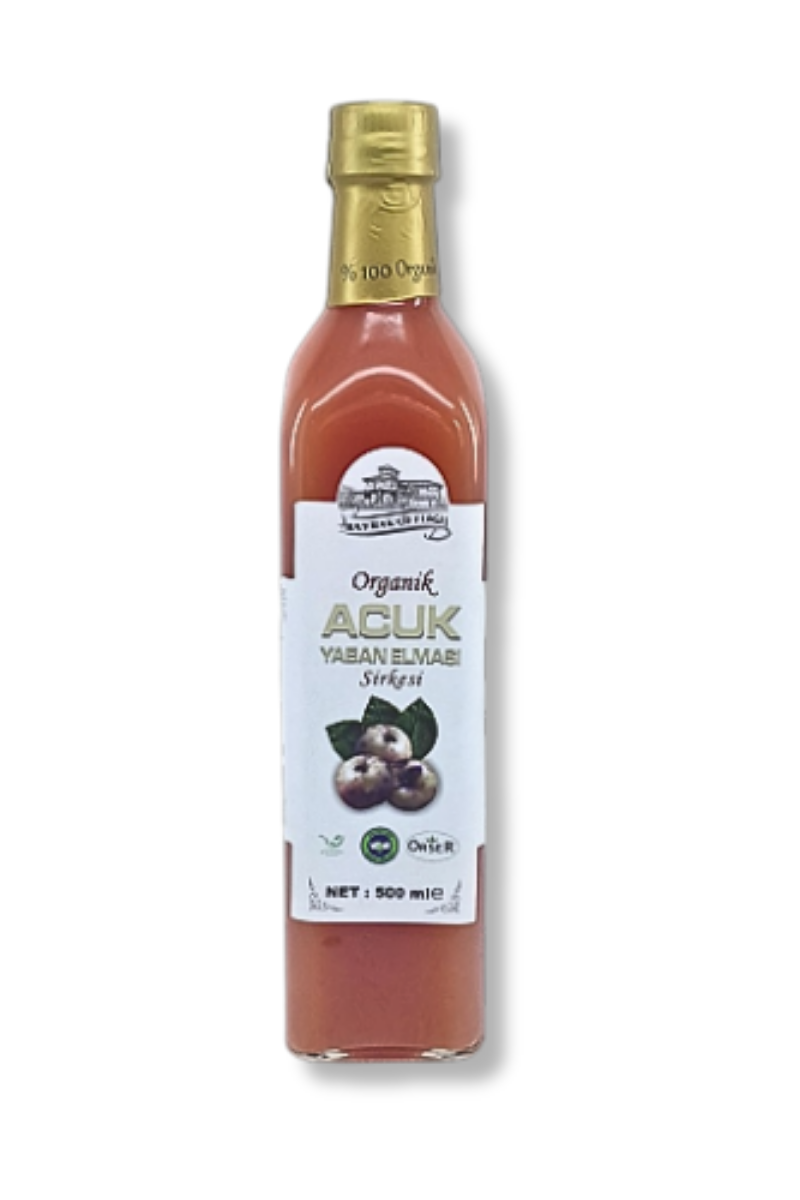 Bayrak Çiftliği Organik Acuk (Yaban Elması) Sirkesi 500 ML / Şişe